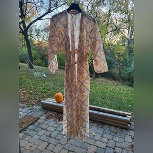 Free People Floral Robe S/XS NWT